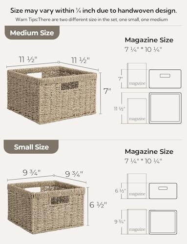 StorageWorks Wicker Storage Baskets - Image 2