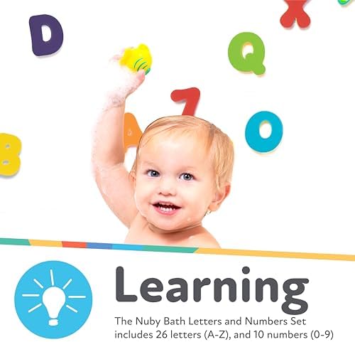 Nuby Foam Bath Letters and Numbers - Image 3