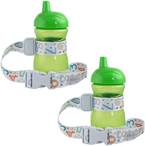 PBnJ Baby SippyPal Sippy Cup Holder Strap Accessory Tether, 2 Pack by PBnJbaby