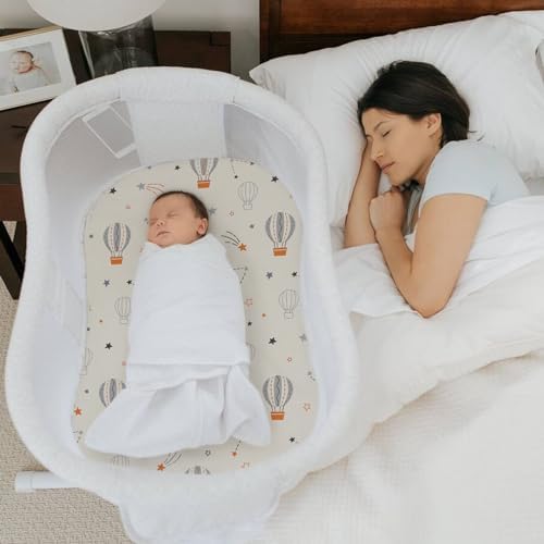 Stretch Fitted Bassinet Sheet Set BROLEX 2 Pack Cradle Sheets - Image 6