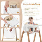 Convertible High Chairs for Babies & Toddlers. 5-in-1 Adjustable High Chair - Image 3