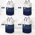 Woven Laundry Basket for Clothes, 65 L Large Rectangle Laundry Hampers - Image 3