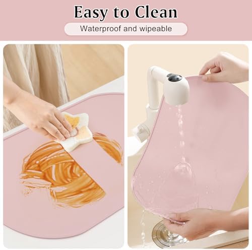 Silicone Placemat Set of 4, Heat Resistant Placemats - Image 5
