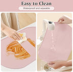 Silicone Placemat Set of 4, Heat Resistant Placemats - Image 5