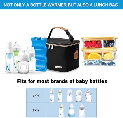 Breastmilk Cooler Bag with Ice Pack Fits 6 Baby Bottles Up to 5 Ounce, Baby - Image 2