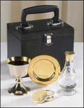 Chalice Paten Pyx Holy Water Bottle Carrying Case Minister Traveling Mass Kit by Autom