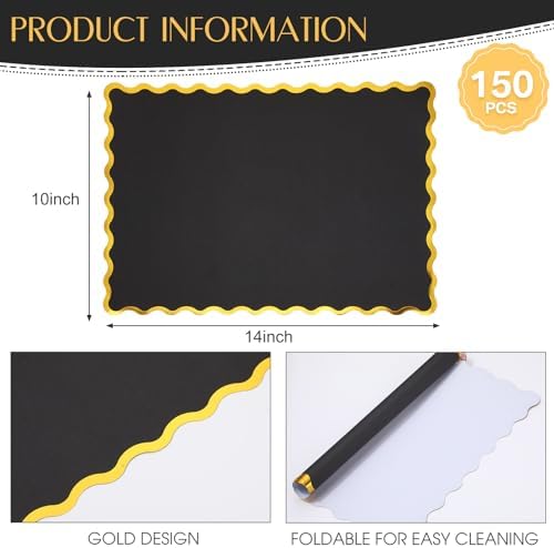 Foldtier 150 Pcs Disposable Paper Placemats Bulk 10"x14" - Image 2