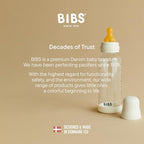 BIBS Glass Baby Bottle, 120 ml, Silicone Nipple - Image 7