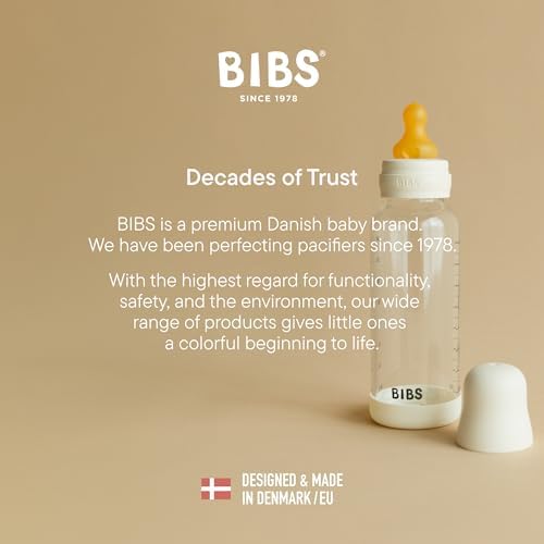 BIBS Glass Baby Bottle, 120 ml, Silicone Nipple - Image 7