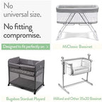 Joey + Joan Bedside Sleeper Bassinet Sheets 35x20 Compatible - Image 2