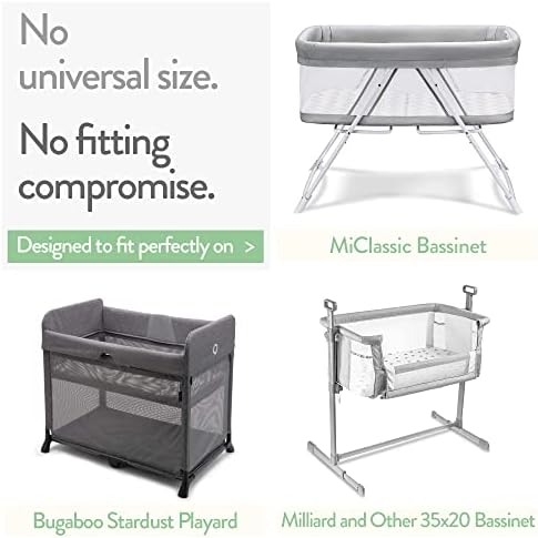 Joey + Joan Bedside Sleeper Bassinet Sheets 35x20 Compatible - Image 2