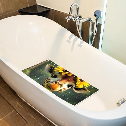 Non Slip Bathtub and Shower Mat 26.8x15.1 inch, Bath Mat - Image 5