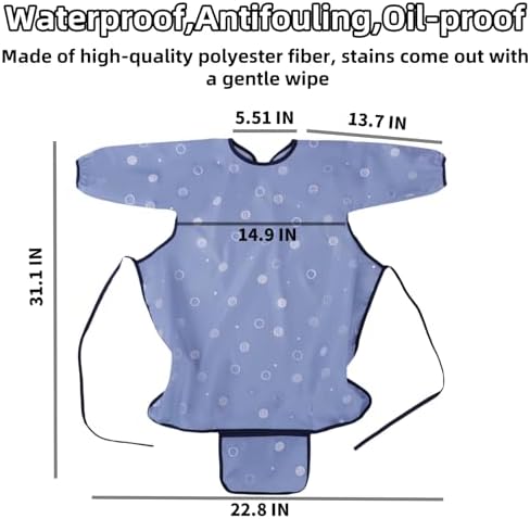 Adjustable Long Sleeve Baby Bibs - Image 3