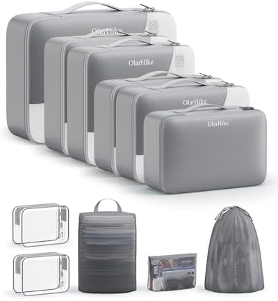 OlarHike 11 Set Packing Cubes for Travel, Gifts for Women Mom, Anti-Tearing by OlarHike