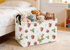 Essme Rectangular Kids Baskets, Strawberry Storage Box, Cute Basket - Image 5