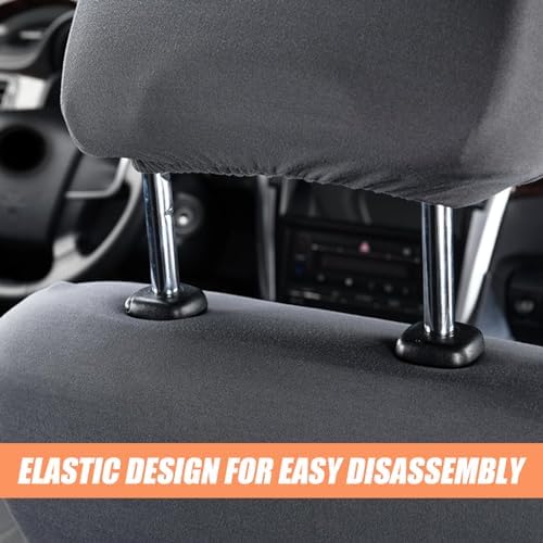 2 PCS Car Seat Headrest Cover, Reusable Flexible Headrest Protector, Universal - Image 3