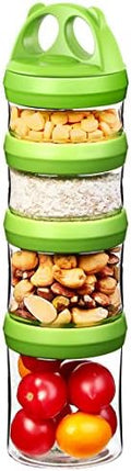 SELEWARE Green Stackable Snack Containers by SELEWARE