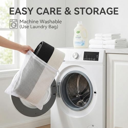 JMvicyroam 115L Extra Large Machine Washable Cotton Rope Blanket Basket - Image 5