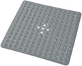 Anti-Slip Bathtub Shower Mat 21×21 Inch Opaque Gray by ERASILKEN-X