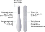ezpz Baby-Led Toothbrush + Tongue Depressor Dual Pack - Image 2