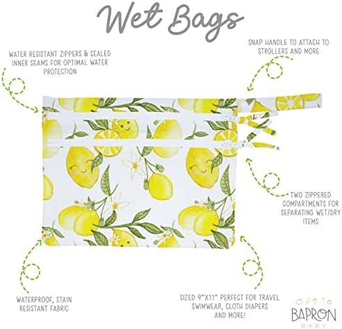 BapronBaby Fresh Lemon Toddler Essentials Bundle – Waterproof Bapron Baby Bib - Image 4