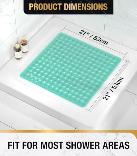 HITSLAM Shower Mat Anti Slip, Square Bath Mat - Image 2