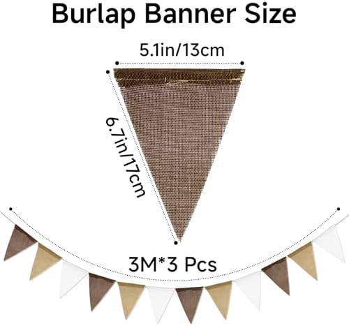 G2PLUS Pre-Strung Triangle Pennant Banner Decorative Flag Garland 36 PCS - Image 2