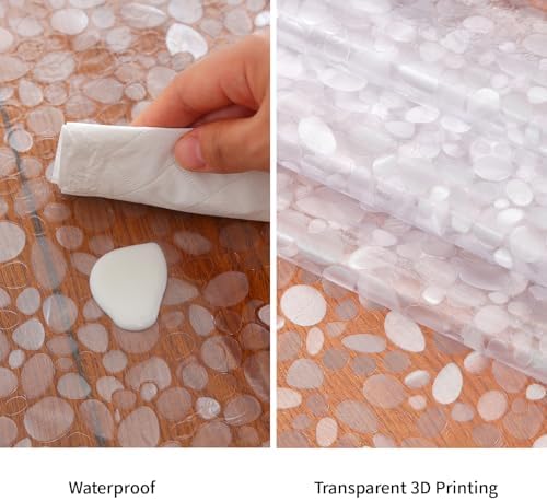 Plastic Splat Mat for Baby, Easy Cleaning Vinyl Floor Mat for Eating Messes - Image 3