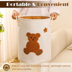 Kids Laundry Basket Nursery Hamper Baby Laundry Basket Stuffed Animal Toys - Image 7