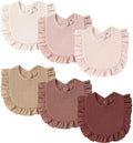 MairMore Muslin Baby Bibs, Ruffle Edge Drool Bibs by MairMore
