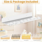 6-Pack Nursery Book Shelves, Scalloped Floating Shelves - Image 6