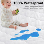 Crib Mattress Protector Sheets Waterproof, Toddler Bed Mattress Pad Cover - Image 4