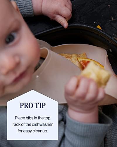 Lalo The Bib, Adjustable Non-Toxic Silicone Baby Bib - Image 5