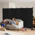 6 Panel Room Divider, 6ft Folding Screen Portable Wall Partition Room Divider by Kecreque