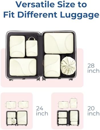 Bagsmart Compression Packing Cubes, Travel Bag Cruise Ship Essentials - Image 3