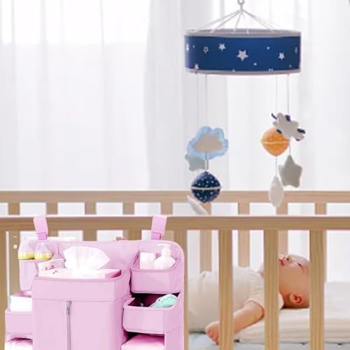 Diaper Organizer for Cribs And Changing Table, Hanging Diaper Caddy - Image 4