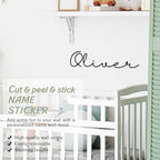 Boao Personalized Name Letter Wall Decal, lassic Cursive - Image 4