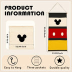 Cartoon 3-Pocket Hanging Wall Organizer, Practical Door Pocket Storage - Image 3