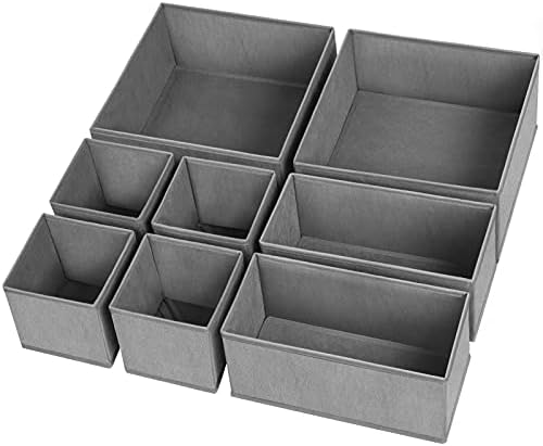 Criusia Drawer Organizer Clothes, 8 Pack Underwear Organizer, Foldable Closet by Criusia
