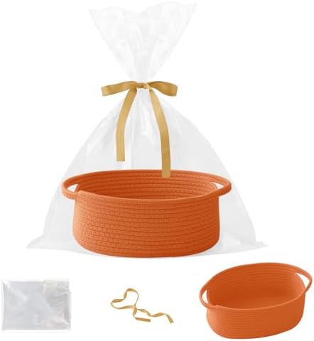 Woven Rope Basket by HZFTJOY