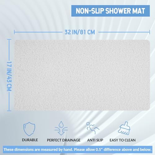 Hargiis Non-Slip Bathtub Mat, Anti Slip Shower Mat, Fast Drying Bathtub Mats - Image 2