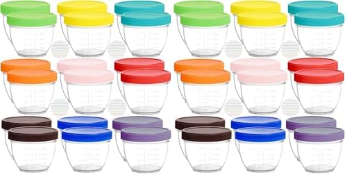 Youngever 36 Pack Baby Food Storage, 2 Ounce Baby Food Containers by Youngever