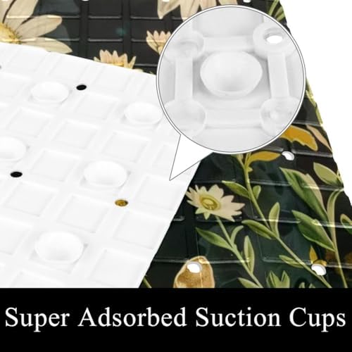 Non Slip Bathtub and Shower Mat 26.8x15.1 inch, Bath Mat - Image 3