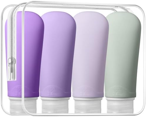 INSFIT Travel Bottles for Toiletries, TSA Approved 3oz Travel Size Containers by INSFITPortableTravelBottles