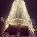 Comtelek Bed Canopy with Lights, Mosquito Net Bed Canopy by Comtelek