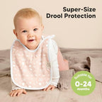 KeaBabies 8-Pack Bibs for Baby Girls, Boys Pullover Baby Bibs 6-36M - Image 2