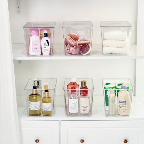 Vtopmart 10 Pack Clear Stackable Storage Bins - Image 5