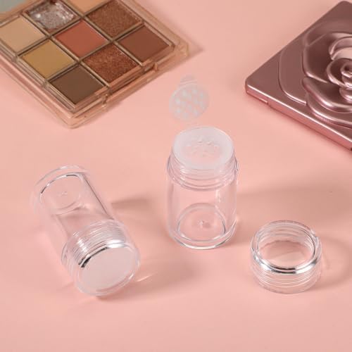 6 Pcs Plastic Loose Powder Bottle Clear Mini Loose Powder Jars - Image 5