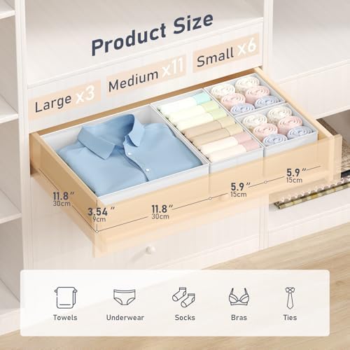 DIMJ Drawer Organizer Clothes Storage - Image 2