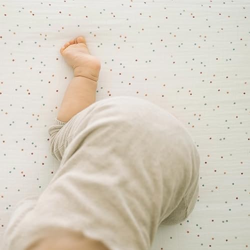 Little Unicorn Premium Crib Sheet | Breathable & Super-Soft Muslin Fabric - Image 3